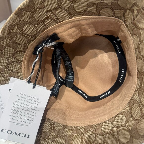 coach Signature Jacquard Bucket Hat ch401 - Picture 3 of 4